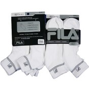 Men's Fila White with Grey Quarter Sock