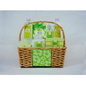 Tropical Spa Bath Set 7pc gift set in basket