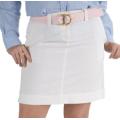Ladies' Solid Twill Cotton Skirt - 19" length