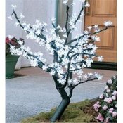 White Cherry Blossom LED Tree