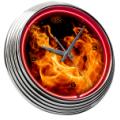 Neon Clock Fire