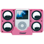 I.Sound Pink Portable Speaker 4 Ipod