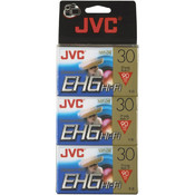 JVC 30 Min VHS-C 3-Pk Video Tape