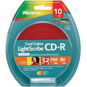 Memorex Cd-R 10Pk Lightscribe 52X