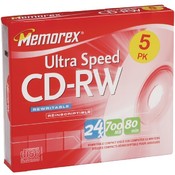 Memorex 80Min Cd-Rw 5Pk