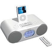 Teac White Clck Radio W/Ipod Dock