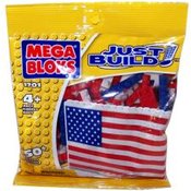 Mega Bloks 1701 Just Build! American Flag