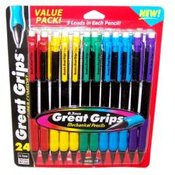 Rose Art 24 Pack Great Grips Mechanical Pencils