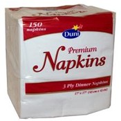 Duni 150 Count Premium 3 Ply Dinner Napkins