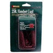 Woods 25 Ft Burgandy Handset Cord