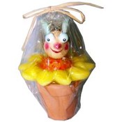 Department 56 Bee On Flower Pot Candle