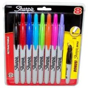 Sharpie 8 Pack Retractable Markers &amp; Bonus Mini