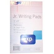 EXP Perforated Jr Legal Rule White Writing Pads