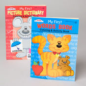 My First Word/My First Dictionary Coloring Book