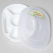 5 Compartment Oval Food Storage Container