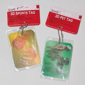 3-D Tag Assortment With Ball Chain
