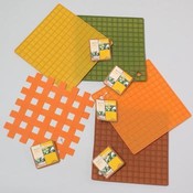Trivet Silicone Soild Or Lattice Fall Colors