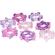 7" 2 Row Stretch Plastic Charm Bracelt