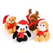 10" Christmas Animal Assortment