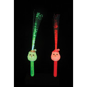 14"Santa Fiber Optic Eva Wandw/Led
