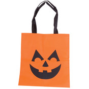 15" Fabric Jack-O Lantern Tote Bag