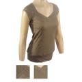 Ladies V-Neck Short Sleeve Top