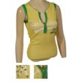 Ladies Baseball Style Thermal Tank Top