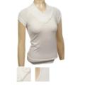Ladies Fashion Cross Over V-Neck Top