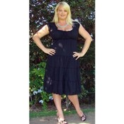 Sexy Feminine Cruise Tiered Dress Plus Size