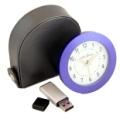 Blue Seth Thomas  Alarm Clock with Memory Stick