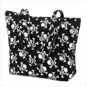 Silver Skull Tote Bag