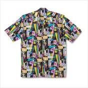 Games Galore Men Camp Shirt L