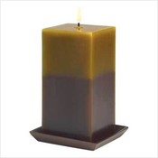 Earth-tone Pillar Candle
