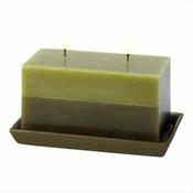 Two-Tone Greenery Candle