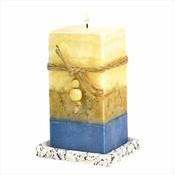 Multi-Layered Stone Candle
