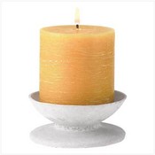 Rustic Pedestal Candle Set