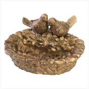 Golden Gilded Bird Feeder