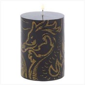 Dragoncrest Round Candle