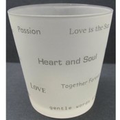 Expressions Of Love Glass Planter/Candle Holder