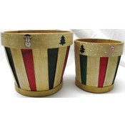 Holiday Slat Planter Covers