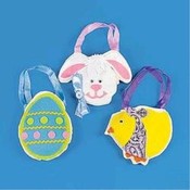 Small Easter 3-D Canvas Tote Bag