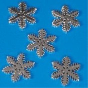 Adhesive Silver Snowflakes