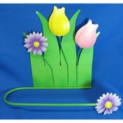 Metal Flower Hand Towel Holder