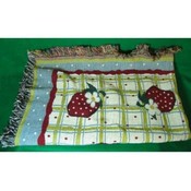 Strawberries Cotton Throw