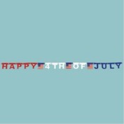 Happy 4th Mini Jointed Banner