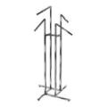 4-Way Clothing Rack w/ Slant Arms - Square Tubing