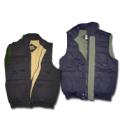 Mens Poplin 10pkt Vest with Polar Fleece Lining