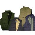 Mens Poplin 10pkt Vest with Polar Fleece Lining
