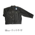 Mens Fashion Black Hard Finish Raw Denim Jacket