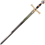 The King Solomon Sword with display plaque